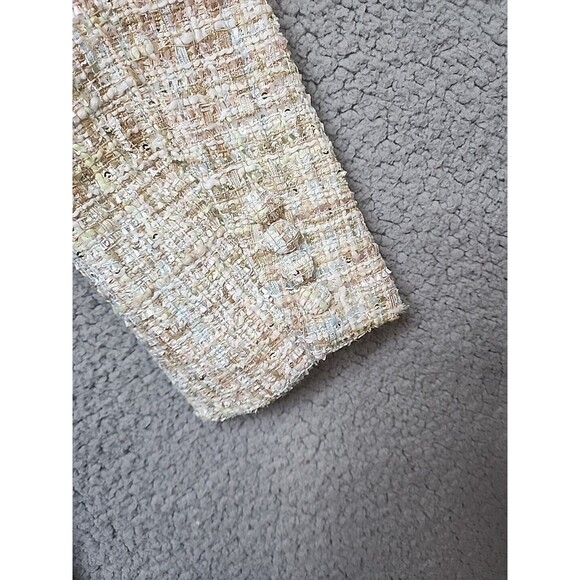 JASON WU Women's Medium Tweed Metallic NWT Double Breasted Long Sleeve Blazer - Picture 11 of 14